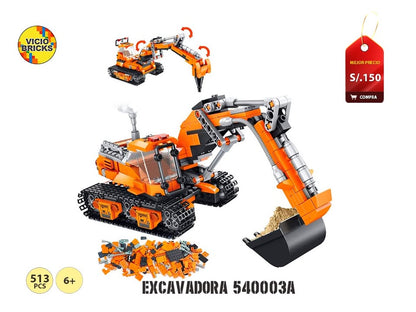 LEGO EXCAVADORA HIDRAULICA