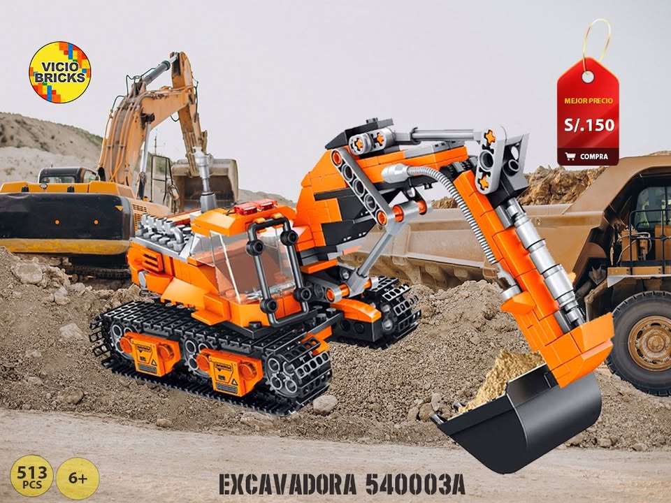 LEGO EXCAVADORA HIDRAULICA