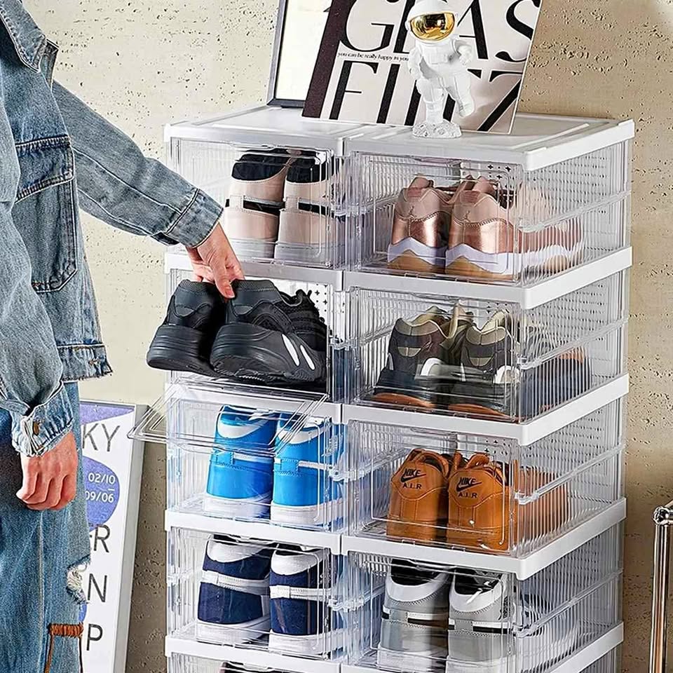 💫ZAPATERA PLEGABLE ACRÍLICA DE 6 NIVELES 💫