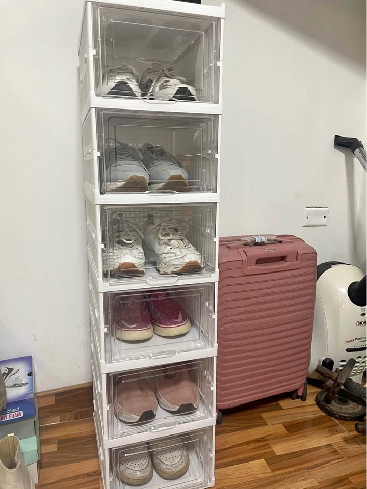 💫ZAPATERA PLEGABLE ACRÍLICA DE 6 NIVELES 💫