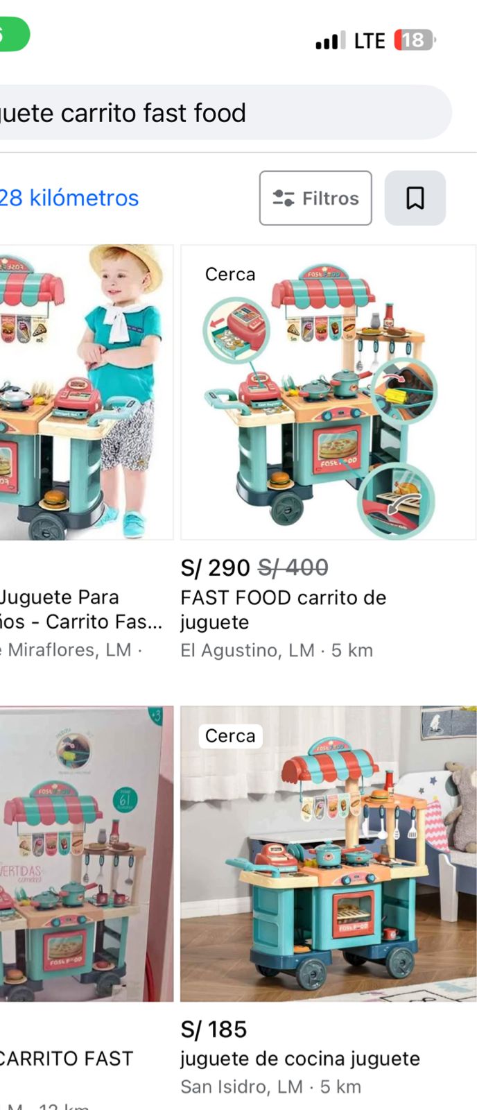 COCINITRA FAST FOOD CON CAJA REGISTRADORA