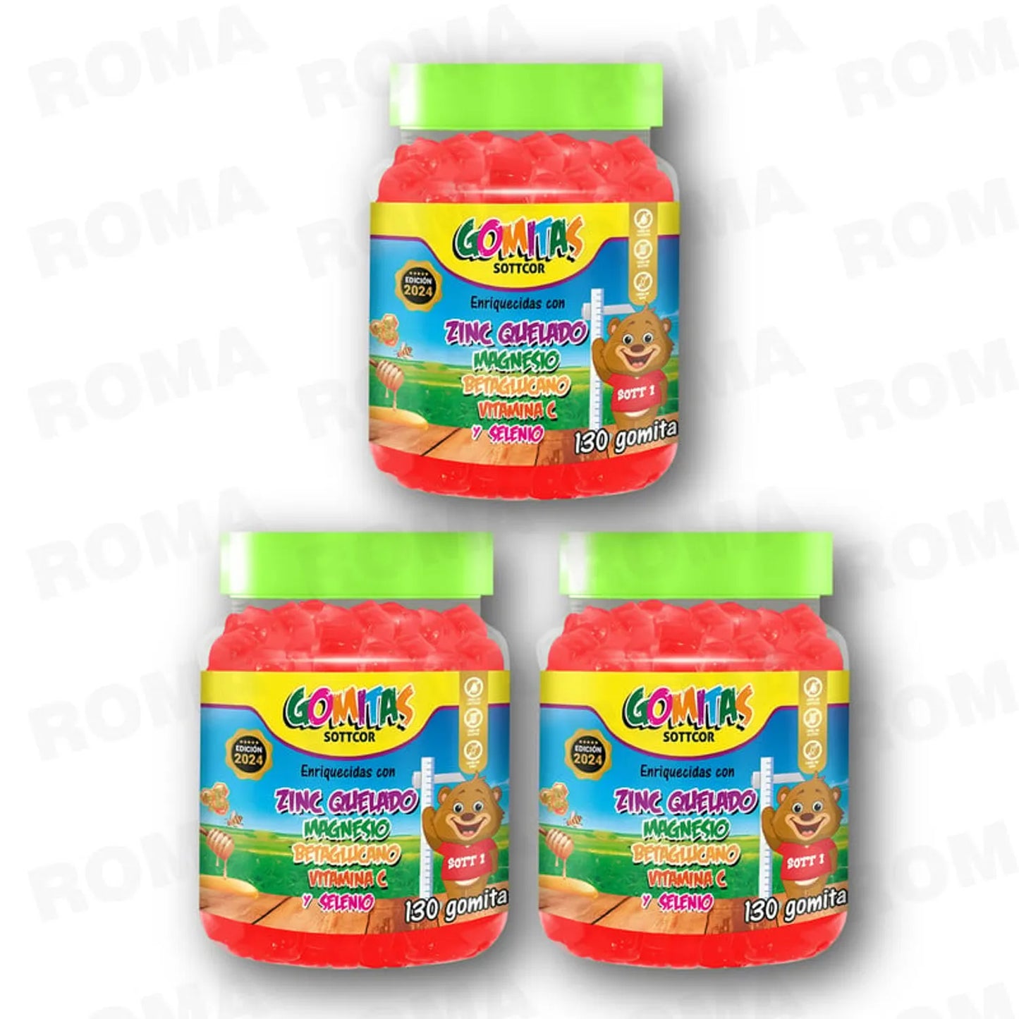 GOMITAS ZINC NIÑOS 130 UND