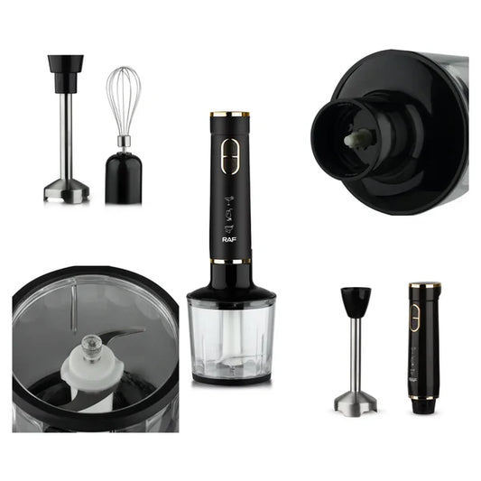 BATIDORA & LICUADORA DE INMERSIÓN RAF 4 EN 1 – R.368W | 800W POTENCIA